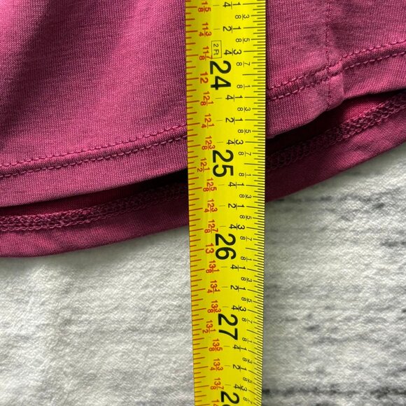 Lucky Brand Burgundy Sleeveless Smocked V-Neck Tank Top | Size S/P - Picture 6 of 6